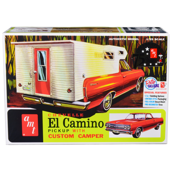 AMT 1965 Chevy El Camino Camper Kit, 3-in-1, 1/25