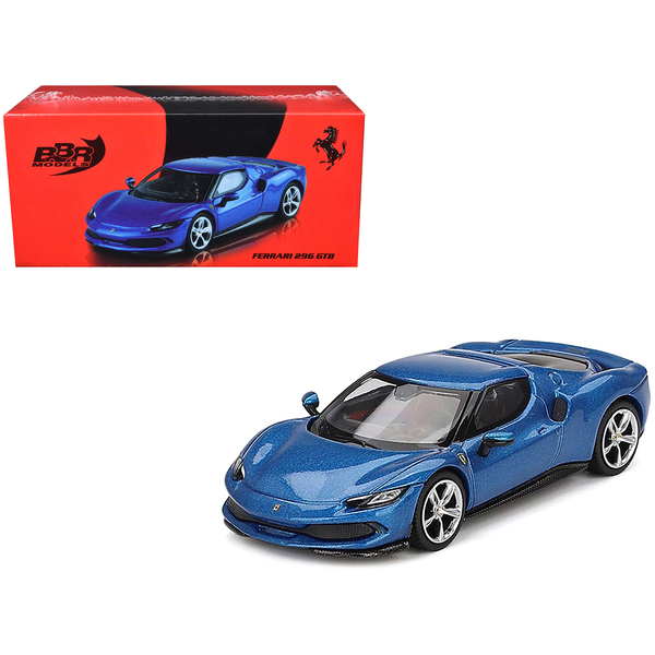 BBR Ferrari 296 GTB Blue Corsa 1/64 Model
