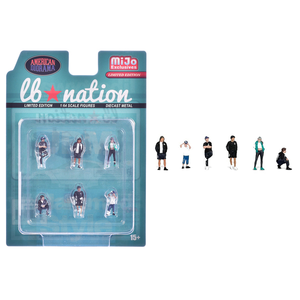 American Diorama Liberty Walk LB Nation Figures (1/64 Scale)
