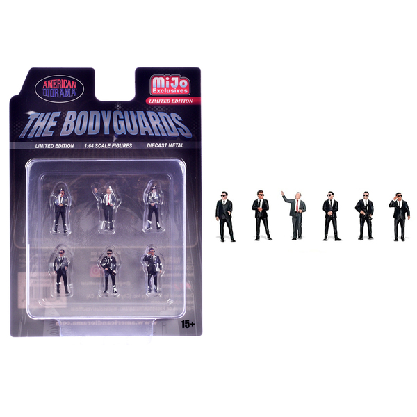 American Diorama "The Bodyguards" 6 Figure Set 1/64 Scale