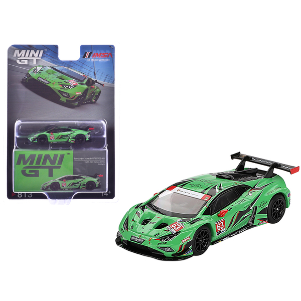 Mini GT Lamborghini Huracan GT3 EVO2 #63 "Iron Lynx"