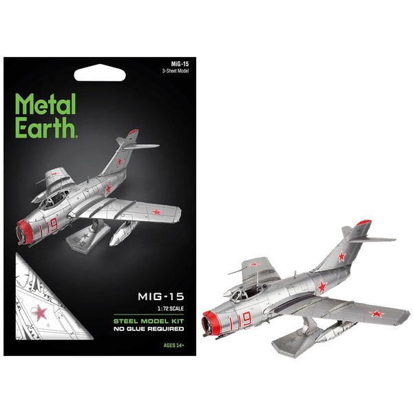 Metal Earth MiG-15 Korean War Fighter Model Kit