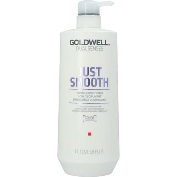 Goldwell Dual Senses Just Smooth Taming Conditioner - 33.8 fl oz - Unleash Silky, Frizz-Free Hair