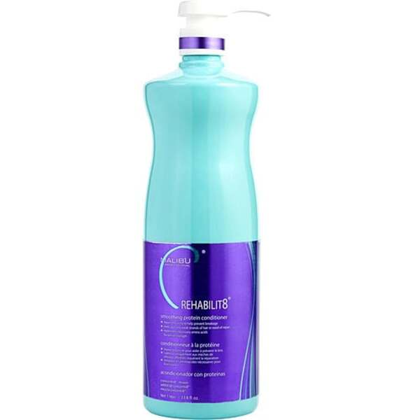 Malibu Hair Care Rehabilit8 Protein Conditioner - 33.8 oz - Intense Repair & Strength