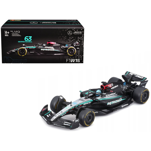 Bburago Mercedes-AMG F1 W15 George Russell 1/43 Diecast Car