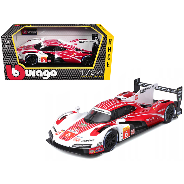 Bburago Porsche 963 #6 Motorsport Winner 1/24 Diecast Car