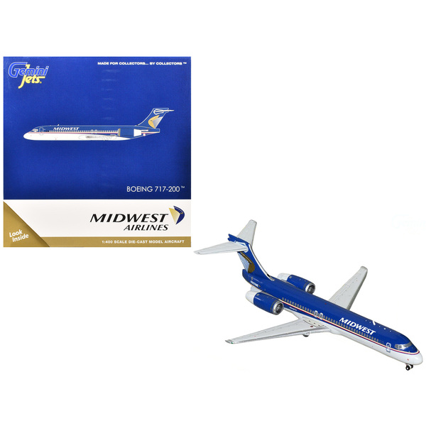 GeminiJets Midwest Airlines Boeing 717-200 1/400 Model