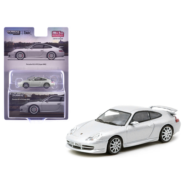 Tarmac Works Porsche 911 GT3 Silver Metallic 1/64 Diecast