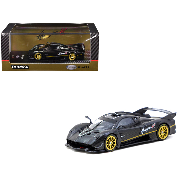 Tarmac Works Pagani Huayra R Carbon Fiber Gold 1/64