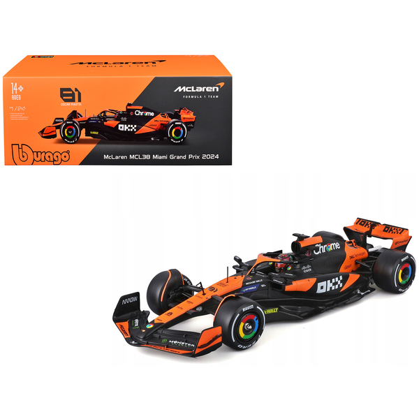 Bburago McLaren MCL38 Oscar Piastri 1/24 Diecast Model Car