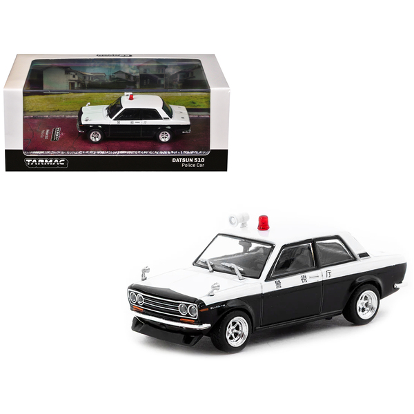Datsun 510 "Japanese Police" 1/64 Model Car by Tarmac Works