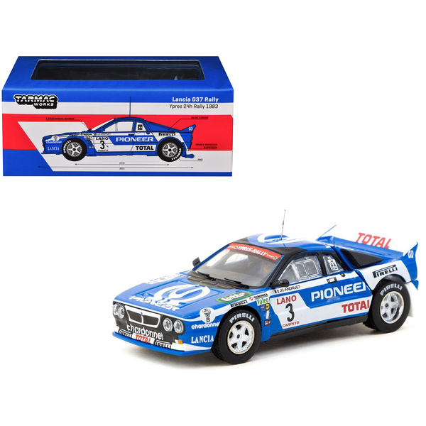 Tarmac Works Lancia 037 Rally #3 Ypres 1983 1/64 Scale Model