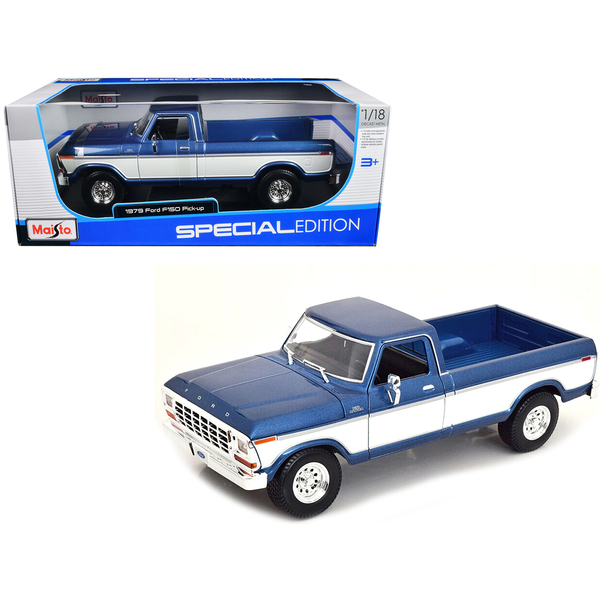 Maisto 1979 Ford F-150 Ranger Blue Metallic 1/18 Diecast