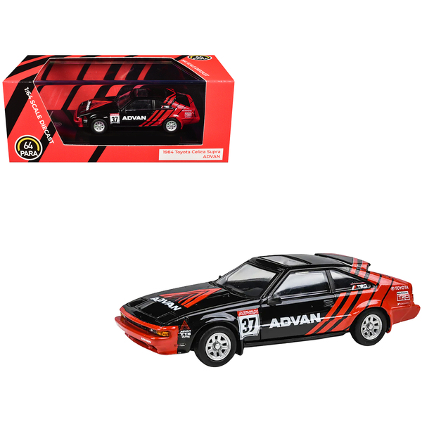 Paragon 1984 Toyota Celica Supra "ADVAN" Black/Red 1/64