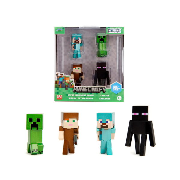 Jada Minecraft Metalfigs 4-Figure Set - Video Game Favorites