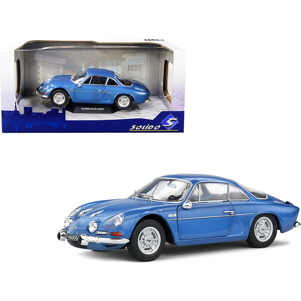 Solido 1969 Alpine A110 1600S Blue Alpine Metallic 1/18 Diecast Model Car