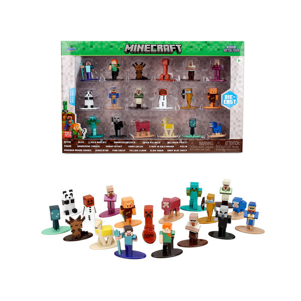 Jada Minecraft Nano Metalfigs Set of 18 Figures