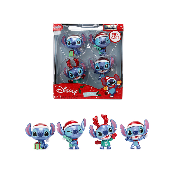 Jada Stitch Christmas Metalfigs Set of 4