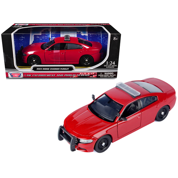 Motormax 1/24 2023 Dodge Charger Pursuit Police Car Red