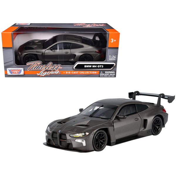 Motormax BMW M2 GT3 Matt Black 1/24 Diecast Model Car