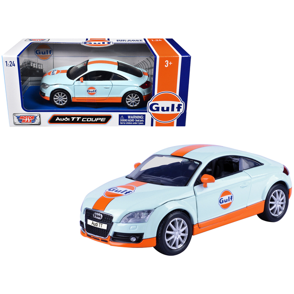 Motormax Audi TT Coupe "Gulf Oil" 1/24 Light Blue Model