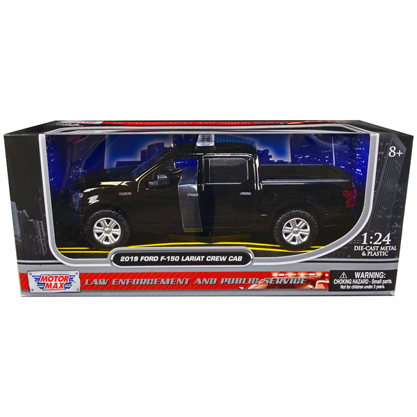 Motormax 2019 Ford F-150 Lariat Black 1/24 Law Enforcement