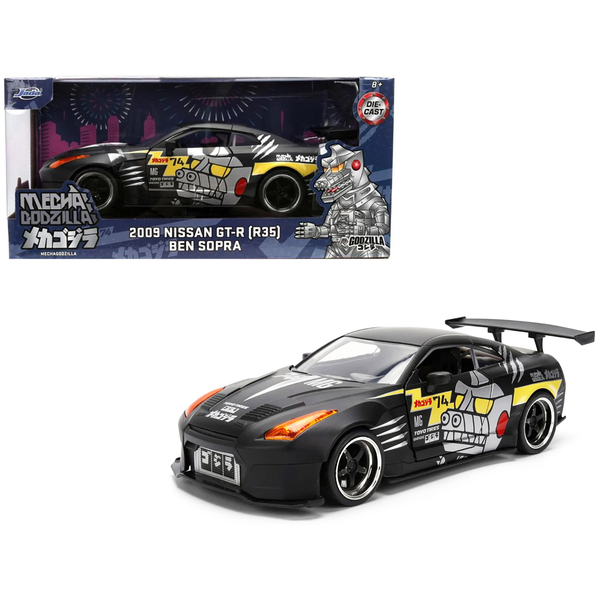 Jada 1/24 2009 Nissan GT-R (R35) Matt Black Diecast