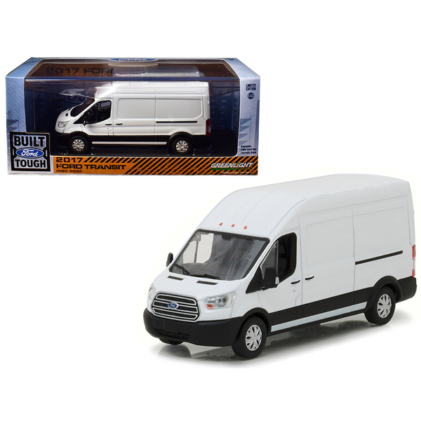 Greenlight 2017 Ford Transit Van Oxford White 1/43 Scale