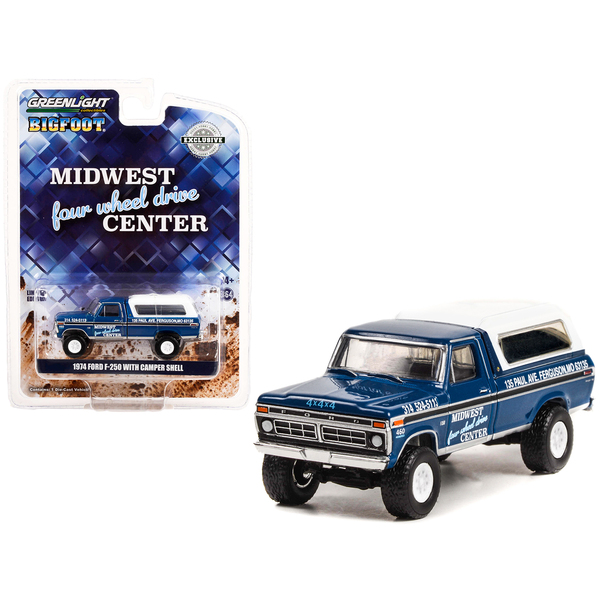 Greenlight 1974 Ford F-250 Truck "Bigfoot" 1/64 Blue