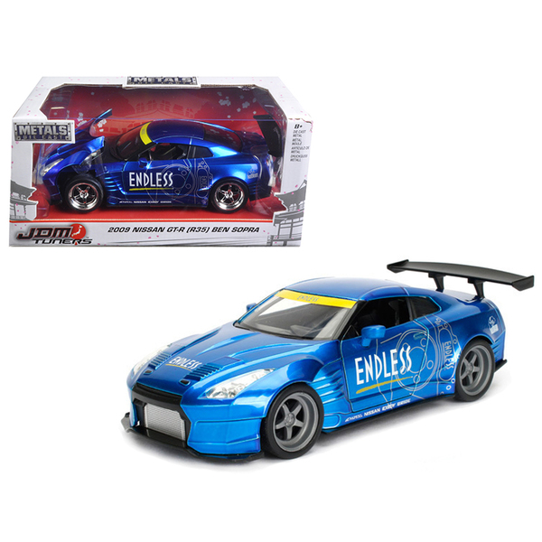 Jada 2009 Nissan GT-R R35 Ben Sopra Blue 1/24 Diecast