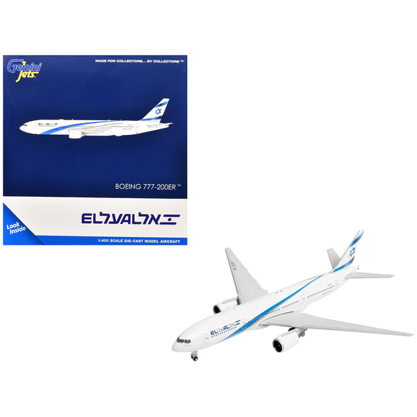 GeminiJets EL AL Israel Airlines 777-200ER 1/400 Scale