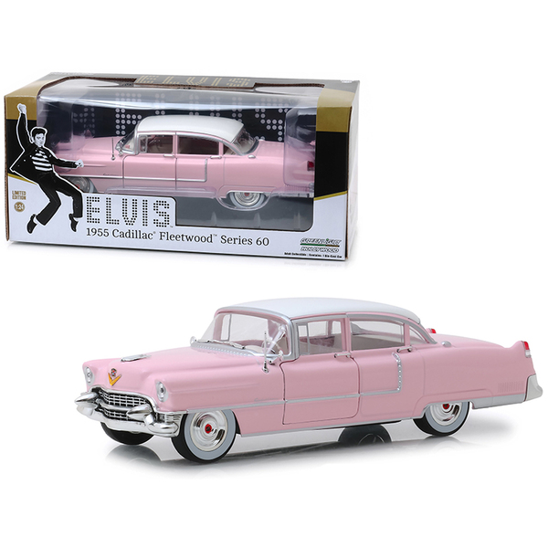 Greenlight 1955 Cadillac Fleetwood Pink Elvis 1/24 Car