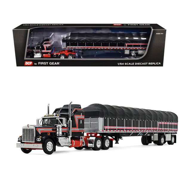 DCP/First Gear Kenworth W900A Flatbed Trailer 1/64