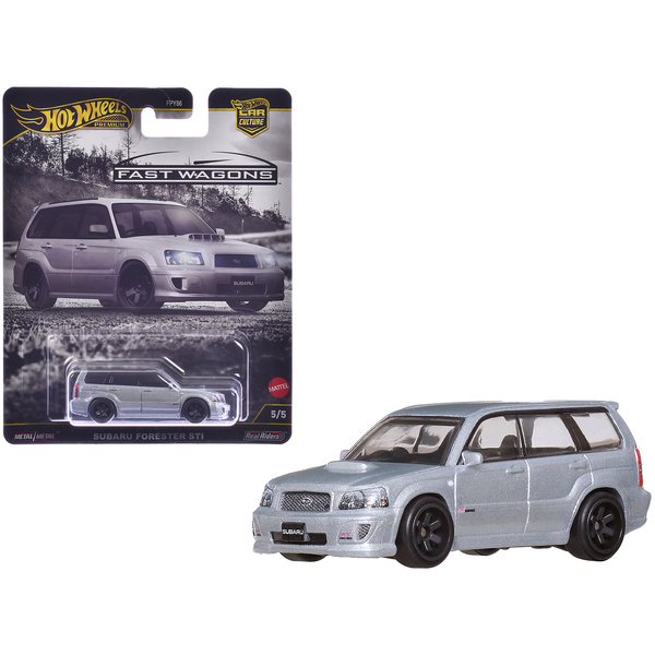 Hot Wheels Subaru Forester STI Silver Metallic Diecast Car