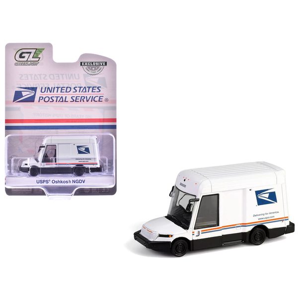 Greenlight Oshkosh NGDV "USPS" White/Red/Blue 3.625" Diecast Car