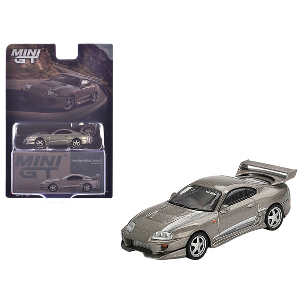 Mini GT Toyota Supra "VeilSide Combat V-II" Gray 1/64 Model