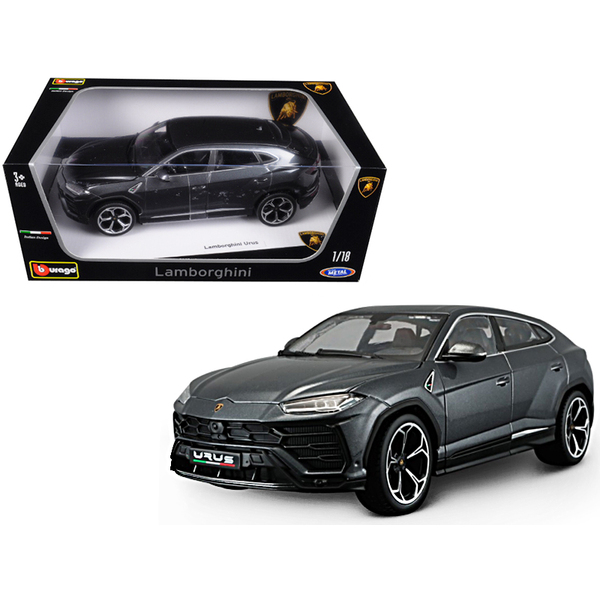 Bburago 1/18 Scale Lamborghini Urus Gray Metallic