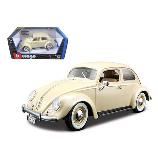 Bburago Beige Beetle 1/18 Diecast Model Car