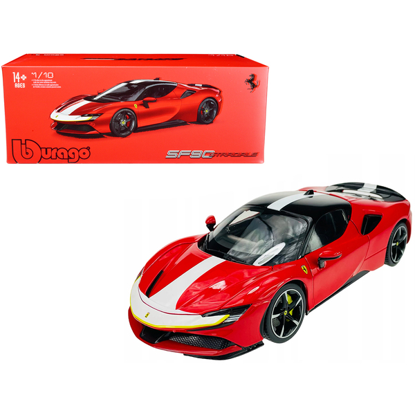 Bburago Ferrari SF90 Stradale 1/18 Red/White Model