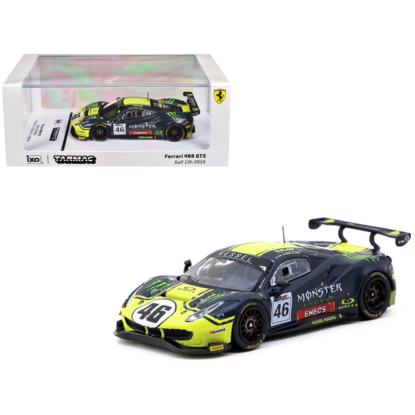 Tarmac Works Ferrari 488 GT3 Gulf 12 Hours #46 1/64 Diecast