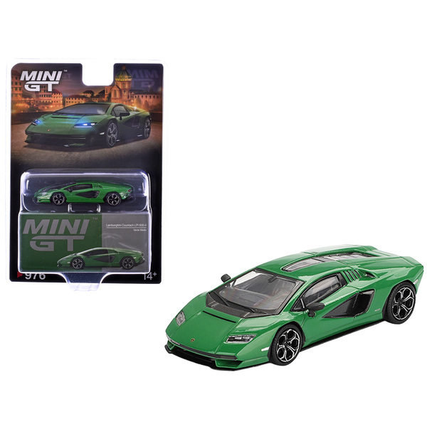 Mini GT Lamborghini Countach Verde Medio 1/64 Diecast
