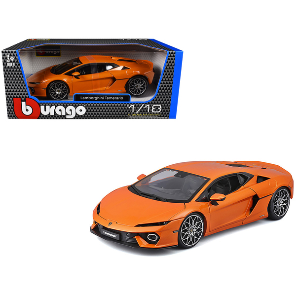 Bburago Lamborghini Temerario Orange Metallic 1/18 Diecast Car