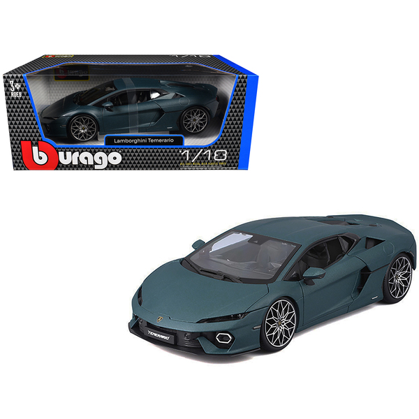 Bburago Lamborghini Temerario Matt Blue Metallic 1/18 Diecast Car