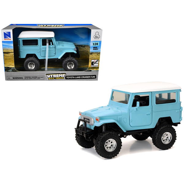 New Ray Light Blue Toyota Land Cruiser FJ40