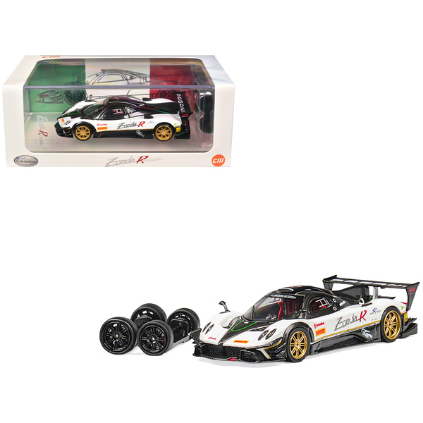 Pagani Zonda Revolucion White/Carbon 1/64 Diecast Model by CM Model