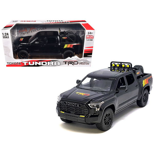 Toyota Tundra TRD 4x4 Diecast Model - Black/Red Stripes
