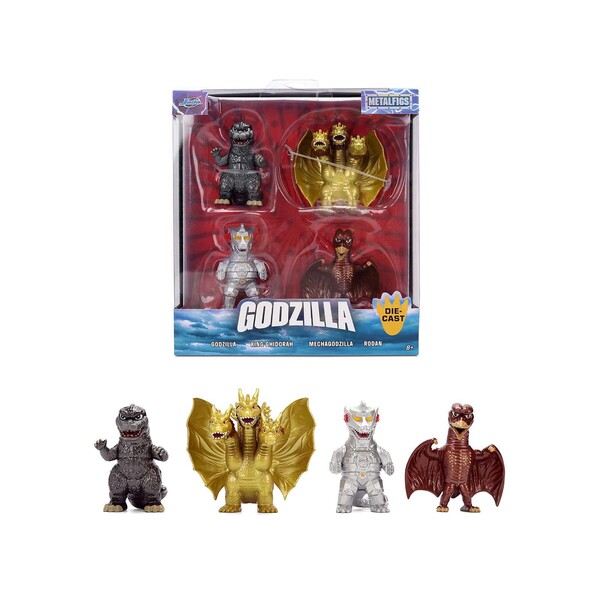 Jada Godzilla Franchise Metalfigs Diecast Figure Set