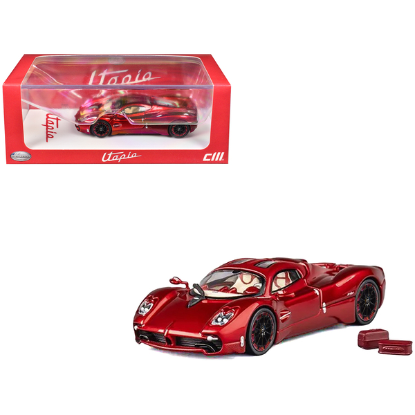 CM Models 1/64 Pagani Utopia Red Metallic Diecast Car