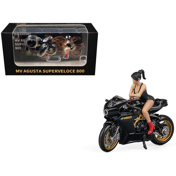 CM Models MV Agusta Superveloce 800 Motorcycle - Black & Gold