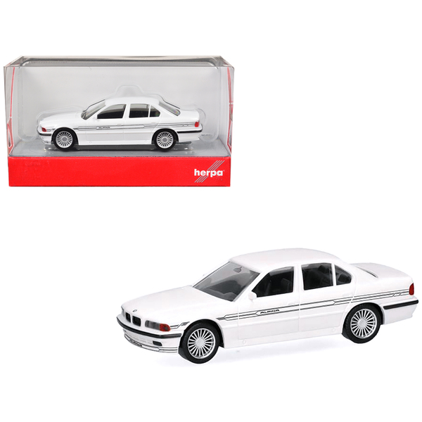 Herpa BMW Alpina B12 White 1/87 Plastic Model Car